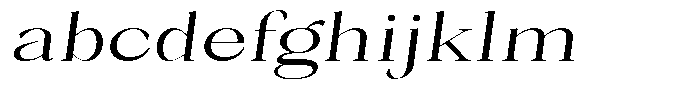 Bleshil Expanded Slant L-T FONT