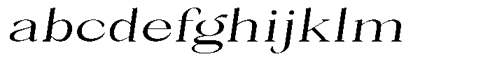 Bleshil Expanded Slant FONT