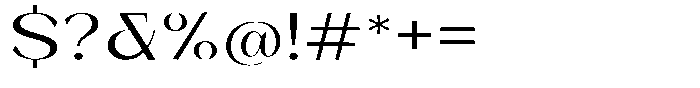Bleshil Expanded Font OTHER CHARS