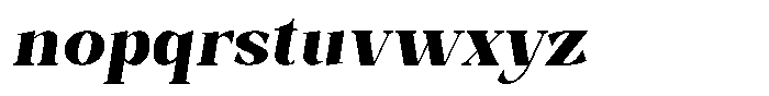Bleshil Extra Bold Condensed Slant Font LOWERCASE