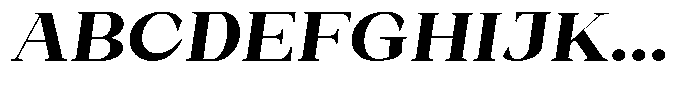 Bleshil Extra Bold Expanded Slant L-T Font