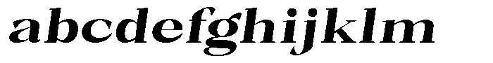 Bleshil Extra Bold Expanded Slant L-T FONT
