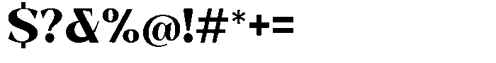 Bleshil Extra Bold L-T Font OTHER CHARS