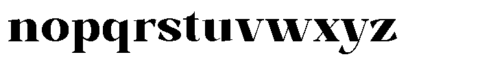 Bleshil Extra Bold L-T Font LOWERCASE