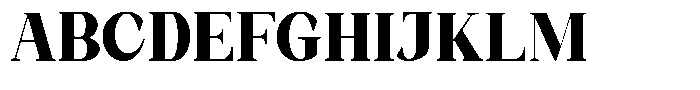 Bleshil Extra Bold Semi Condensed L-T Font UPPERCASE