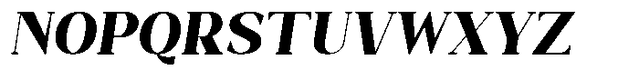 Bleshil Extra Bold Semi Condensed Slant Font UPPERCASE