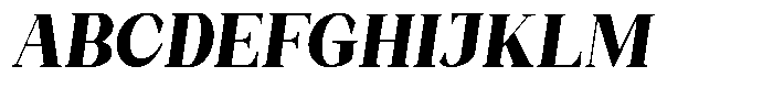 Bleshil Extra Bold Semi Condensed Slt L-T Font UPPERCASE