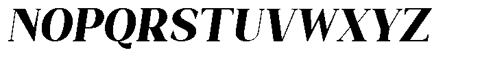 Bleshil Extra Bold Semi Condensed Slt L-T Font UPPERCASE