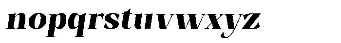 Bleshil Extra Bold Semi Condensed Slt L-T Font LOWERCASE