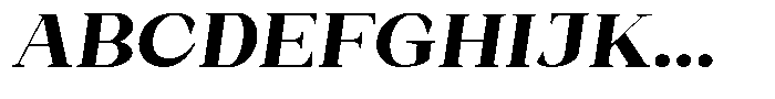 Bleshil Extra Bold Semi Exp Slt L-T Font UPPERCASE