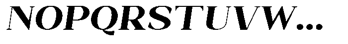 Bleshil Extra Bold Semi Exp Slt L-T Font UPPERCASE
