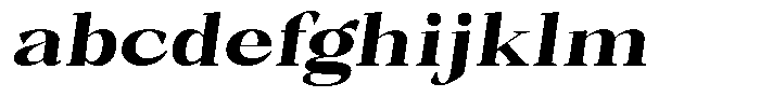 Bleshil Extra Bold Semi Exp Slt L-T FONT