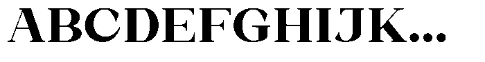 Bleshil Extra Bold Semi Expanded L-T Font UPPERCASE