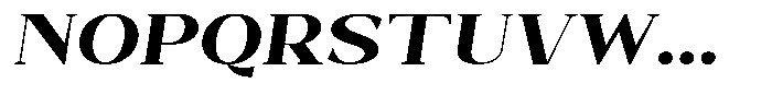 Bleshil Extra Bold Semi Expanded Slant Font UPPERCASE