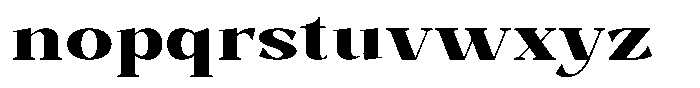 Bleshil Extra Bold Semi Expanded Font LOWERCASE