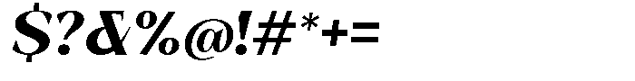Bleshil Extra Bold Slant L-T Font OTHER CHARS
