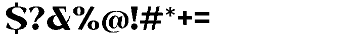 Bleshil Extra Bold Font OTHER CHARS