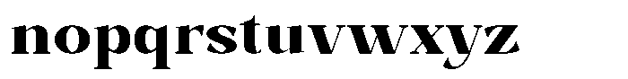 Bleshil Extra Bold Font LOWERCASE
