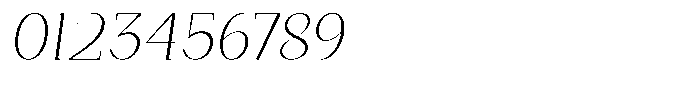 Bleshil Extra Light Condensed Slant Font OTHER CHARS