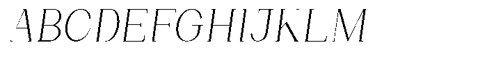 Bleshil Extra Light Condensed Slant Font