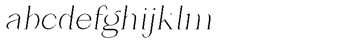 Bleshil Extra Light Condensed Slant FONT