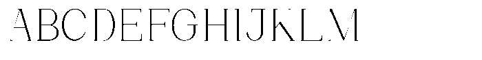 Bleshil Extra Light Condensed Font UPPERCASE