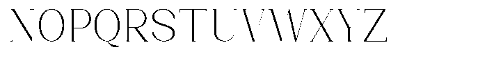 Bleshil Extra Light Condensed Font UPPERCASE