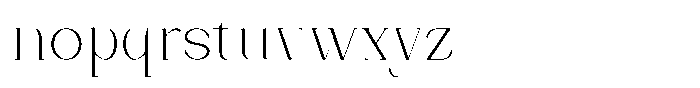Bleshil Extra Light Condensed Font LOWERCASE