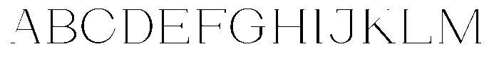 Bleshil Extra Light Expanded L-T Font