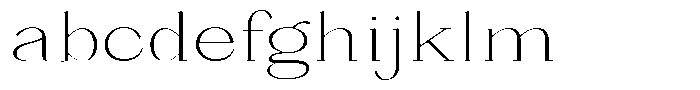 Bleshil Extra Light Expanded L-T FONT