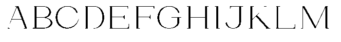 Bleshil Extra Light Expanded Font UPPERCASE