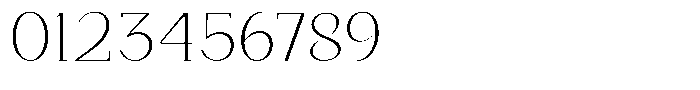 Bleshil Extra Light L-T Font OTHER CHARS