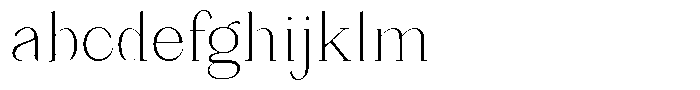 Bleshil Extra Light Semi Condensed L-T FONT