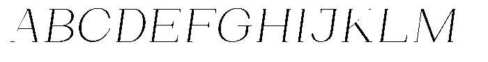 Bleshil Extra Light Semi Exp Slt L-T Font