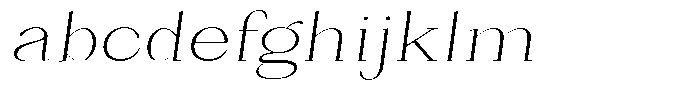 Bleshil Extra Light Semi Exp Slt L-T FONT