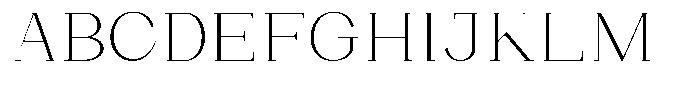 Bleshil Extra Light Semi Expanded L-T Font