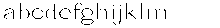 Bleshil Extra Light Semi Expanded L-T FONT