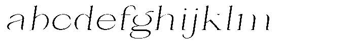 Bleshil Extra Light Semi Expanded Slant FONT