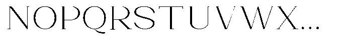 Bleshil Extra Light Semi Expanded Font UPPERCASE