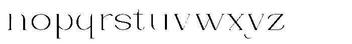Bleshil Extra Light Semi Expanded Font LOWERCASE