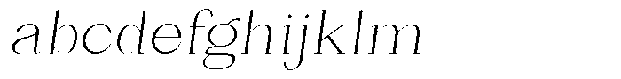 Bleshil Extra Light Slant L-T FONT