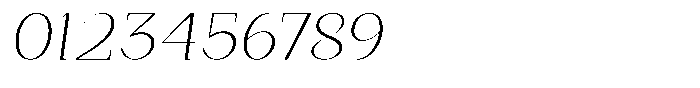 Bleshil Extra Light Slant Font OTHER CHARS