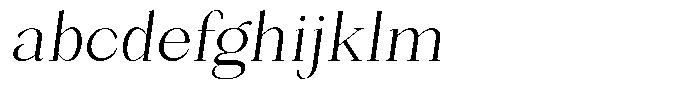 Bleshil Light Condensed Slant L-T FONT