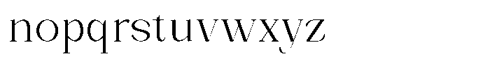Bleshil Light Condensed Font LOWERCASE