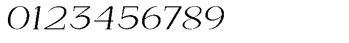 Bleshil Light Expanded Slant Font OTHER CHARS