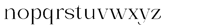 Bleshil Light L-T Font LOWERCASE