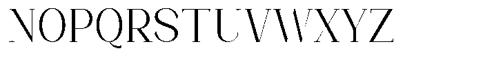 Bleshil Light Semi Condensed L-T Font UPPERCASE