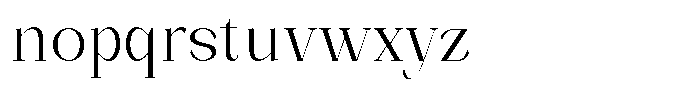 Bleshil Light Semi Condensed L-T Font LOWERCASE