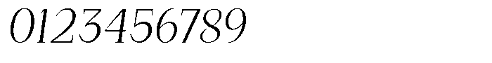 Bleshil Light Semi Condensed Slant L-T Font OTHER CHARS