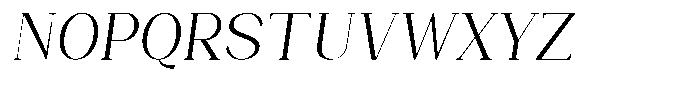 Bleshil Light Semi Condensed Slant Font UPPERCASE